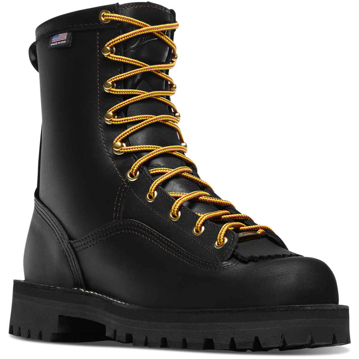 Danner Mens Rain Forest Work Boots Black - TGP615742